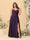 A-Line/Princess Spaghetti Straps Sleeveless Ruched Bridesmaid Dresses with Side Slit