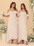 A-Line/Princess Off-the-Shoulder Spaghetti Straps Sleeveless Bridesmaid Dresses with Ruffles