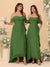 A-Line/Princess Off-the-Shoulder Spaghetti Straps Sleeveless Bridesmaid Dresses with Ruffles
