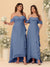 A-Line/Princess Off-the-Shoulder Spaghetti Straps Sleeveless Bridesmaid Dresses with Ruffles