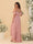 A-Line/Princess Off-the-Shoulder Plus Size Bridesmaid Dresses with Ruffles