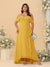 A-Line/Princess Off-the-Shoulder Plus Size Bridesmaid Dresses with Ruffles