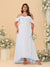 A-Line/Princess Off-the-Shoulder Plus Size Bridesmaid Dresses with Ruffles
