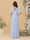 A-Line/Princess V-Neck Short Sleeves Long Bridesmaid Dresses