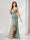 Sheath/Column Strapless Floor-Length Bridesmaid Dresses with Split Side & Ruffles
