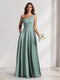 A-Line/Princess One-Shoulder Floor-Length Bridesmaid Dresses With Pockets
