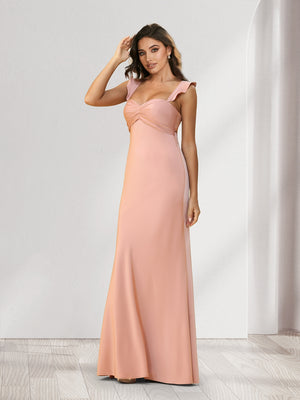 Trumpet/Mermaid Sweetheart Floor-Length Ruched Bridesmaid Dresses