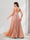 A-Line/Princess Spaghetti Straps Floor-Length Bridesmaid Dresses With Pleats