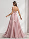 A-Line/Princess Square Neck Sleeveless Floor-Length Bridesmaid Dresses With Pleats & Ruffles