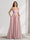 A-Line/Princess Square Neck Sleeveless Floor-Length Bridesmaid Dresses With Pleats & Ruffles