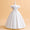 Ball Gown Scoop Puff Sleeves Flower Girl Dresses with Ruched