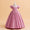 Ball Gown Scoop Puff Sleeves Flower Girl Dresses with Ruched
