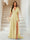A-Line/Princess V-Neck Short Sleeves Long Bridesmaid Dresses with Split Side