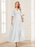 A-Line/Princess V-Neck Short Sleeves Mother of the Bride Dresses with Ruffles