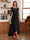 A-Line/Princess Scoop 3/4 Sleeves Ankle-Length Mother of the Bride Dress With Appliques & Lace