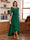 A-Line/Princess Scoop 3/4 Sleeves Ankle-Length Mother of the Bride Dress With Appliques & Lace