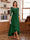 A-Line/Princess Scoop 3/4 Sleeves Ankle-Length Mother of the Bride Dress With Appliques & Lace