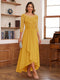 A-Line/Princess Scoop 3/4 Sleeves Ankle-Length Mother of the Bride Dress With Appliques & Lace