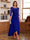 A-Line/Princess Scoop 3/4 Sleeves Ankle-Length Mother of the Bride Dress With Appliques & Lace