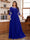 Chiffon A-Line/Princess Scoop 3/4 Sleeves Plus Size Mother of the Bride Dresses with Appliques & Ruffles