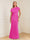 Sheath/Column Asymmetrical One-Shoulder Short Sleeves Mother of the Bride Dresses with Ruched