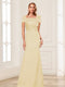 Trumpet/Mermaid Square Neck Short Sleeves Mother of the Bride Dresses with Ruched