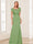 Trumpet/Mermaid Square Neck Short Sleeves Mother of the Bride Dresses with Ruched