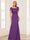 Trumpet/Mermaid Square Neck Short Sleeves Mother of the Bride Dresses with Ruched