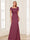 Trumpet/Mermaid Square Neck Short Sleeves Mother of the Bride Dresses with Ruched