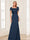 Trumpet/Mermaid Square Neck Short Sleeves Mother of the Bride Dresses with Ruched