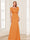 Trumpet/Mermaid Square Neck Short Sleeves Mother of the Bride Dresses with Ruched