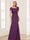 Trumpet/Mermaid Square Neck Short Sleeves Mother of the Bride Dresses with Ruched