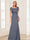 Trumpet/Mermaid Square Neck Short Sleeves Mother of the Bride Dresses with Ruched
