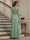A-Line/Princess Half Sleeves Scoop Asymmetrical Mother of the Bride Dresses with Ruched & Applique