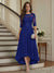 A-Line/Princess Half Sleeves Scoop Asymmetrical Mother of the Bride Dresses with Ruched & Applique