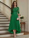 A-Line/Princess Half Sleeves Scoop Asymmetrical Mother of the Bride Dresses with Ruched & Applique