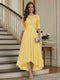 A-Line/Princess Half Sleeves Scoop Asymmetrical Mother of the Bride Dresses with Ruched & Applique