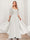 Chiffon V-Neck Half Sleeves Mother of the Bride Pantsuits with Applique