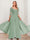Chiffon V-Neck Half Sleeves Mother of the Bride Pantsuits with Applique