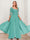 Chiffon V-Neck Half Sleeves Mother of the Bride Pantsuits with Applique