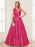 A-Line/Princess V-Neck Sleeveless Mother of the Bride Dresses with Bow