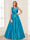 A-Line/Princess V-Neck Sleeveless Mother of the Bride Dresses with Bow