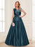A-Line/Princess V-Neck Sleeveless Mother of the Bride Dresses with Bow