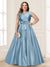 A-Line/Princess V-Neck Sleeveless Plus Size Mother of the Bride Dresses with Bow