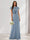 A-Line/Princess Scoop Short Sleeves Sequins Bridesmaid Dresses