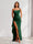 Sheath/Column One-Shoulder Pleated Ruffle Bridesmaid Dresses with Split Side