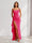 Sheath/Column One-Shoulder Pleated Ruffle Bridesmaid Dresses with Split Side