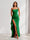 Sheath/Column One-Shoulder Pleated Ruffle Bridesmaid Dresses with Split Side