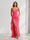 Sheath/Column One-Shoulder Pleated Ruffle Bridesmaid Dresses with Split Side