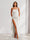 Sheath/Column One-Shoulder Pleated Ruffle Bridesmaid Dresses with Split Side